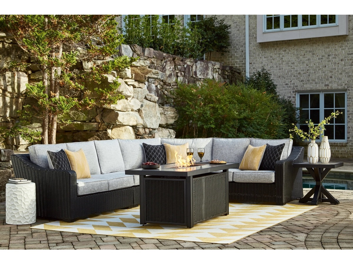 BEACHFR21:Beachcroft 4 Piece Patio Secti, Styled