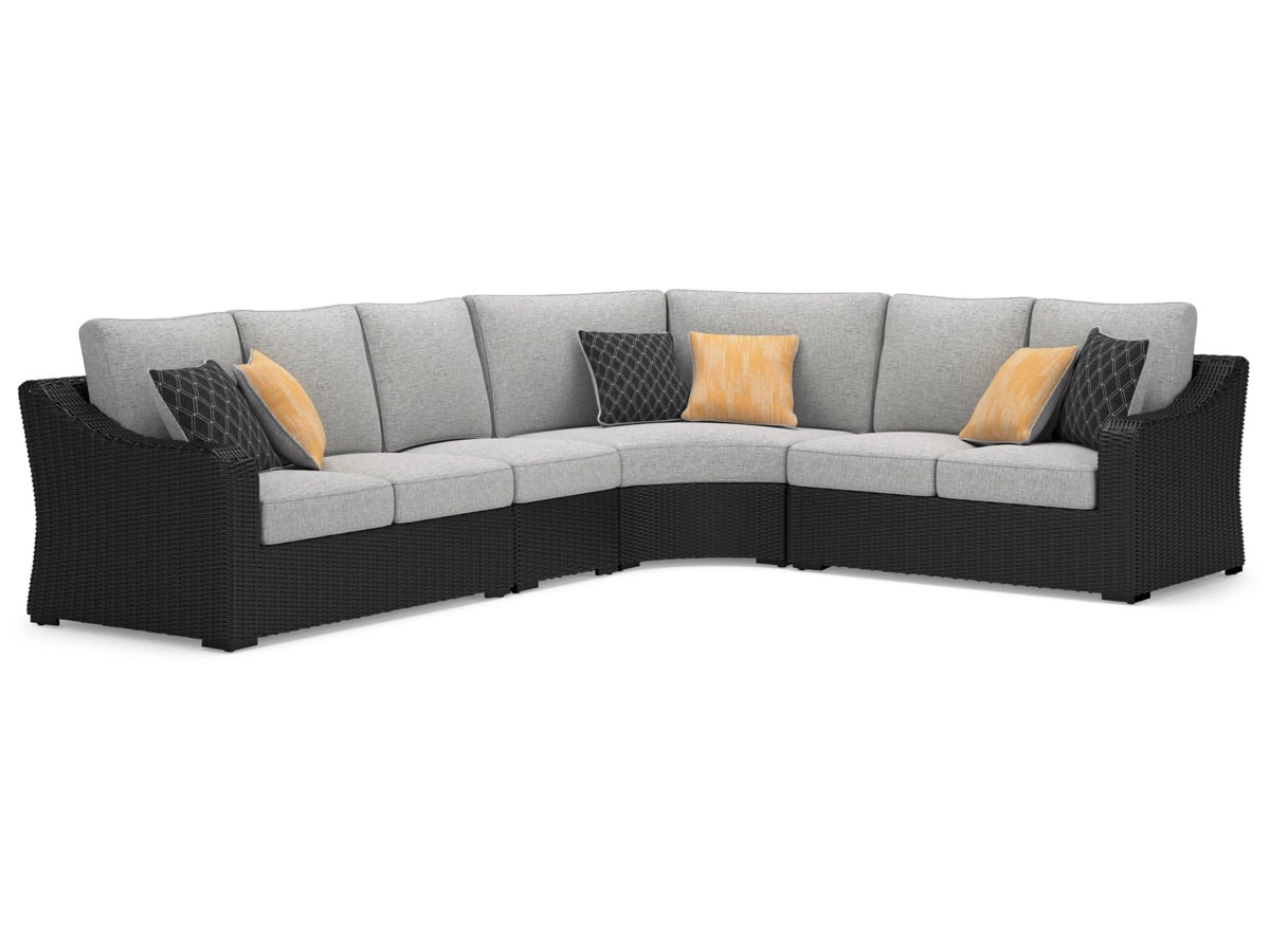 BEACHFR21:Beachcroft 4 Piece Patio Secti, Angle