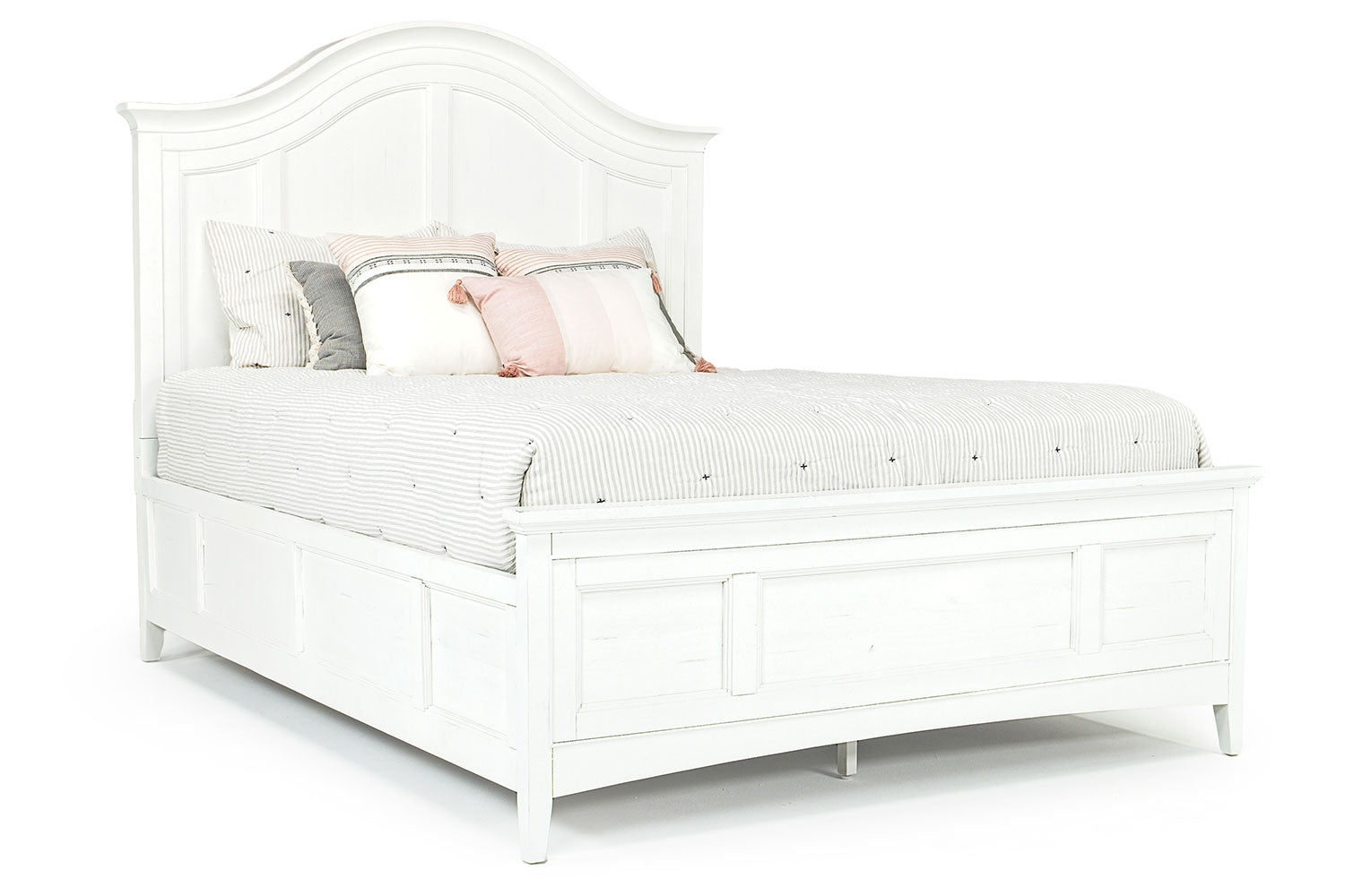 506310248:Bay Creek Arch Panel Bed in White, Queen, Image 1