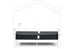 561622188:Bay Creek Arch Panel Bed in White, Eastern King, Image 4