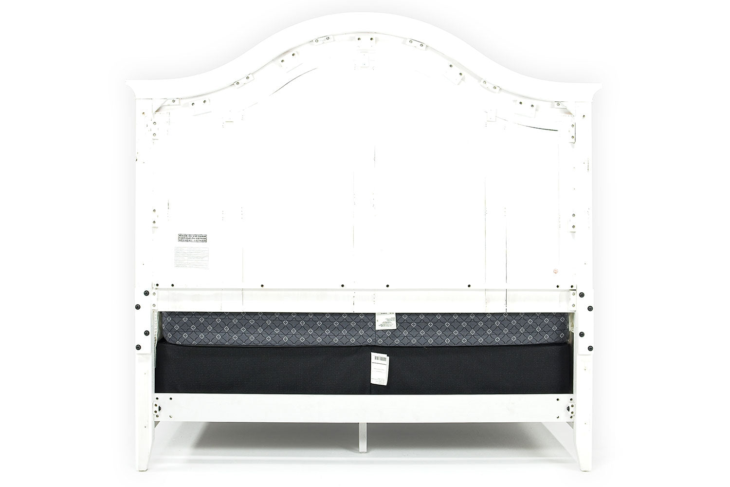 506310248:Bay Creek Arch Panel Bed in White, Queen, Image 4