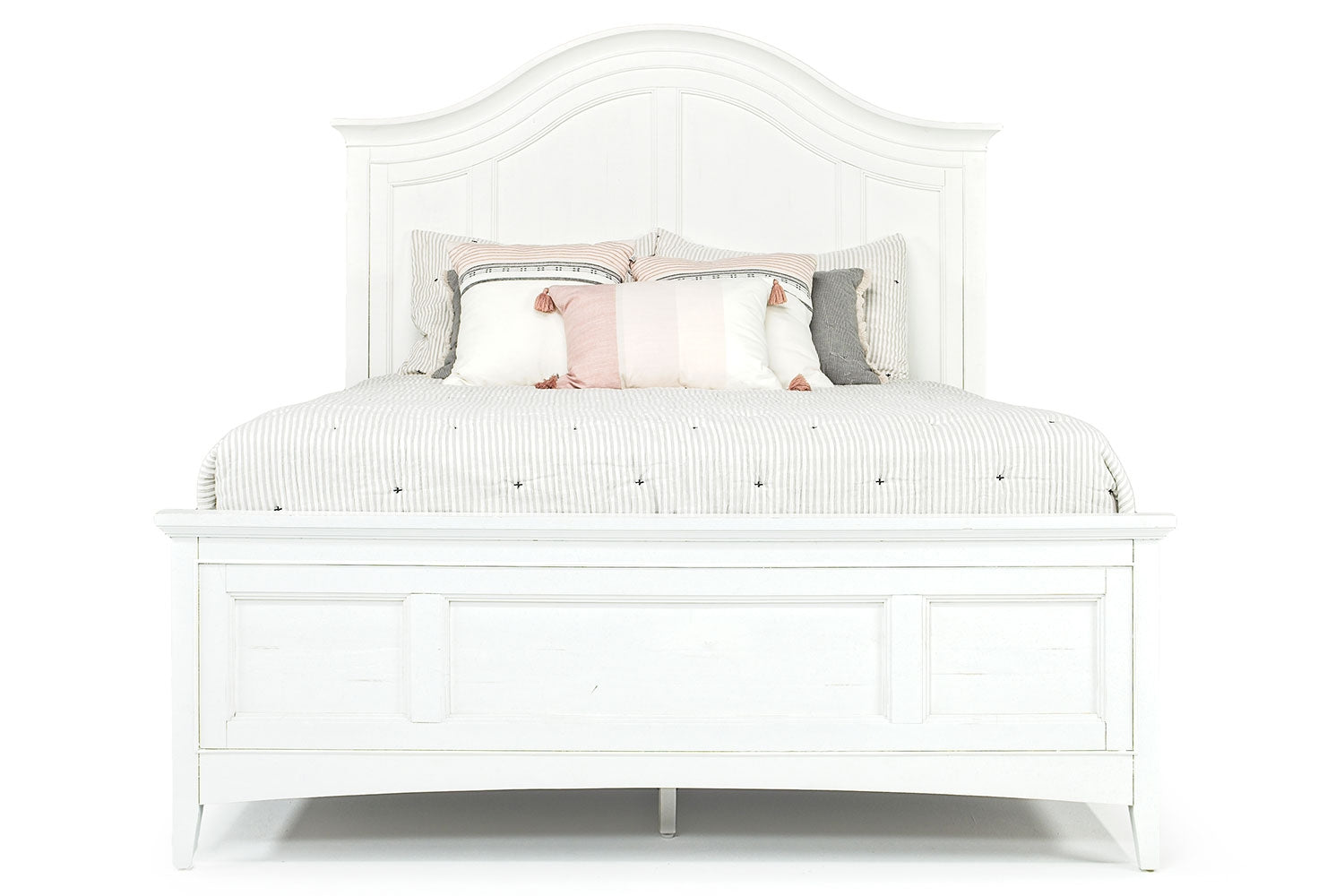 506310248:Bay Creek Arch Panel Bed in White, Queen, Image 2