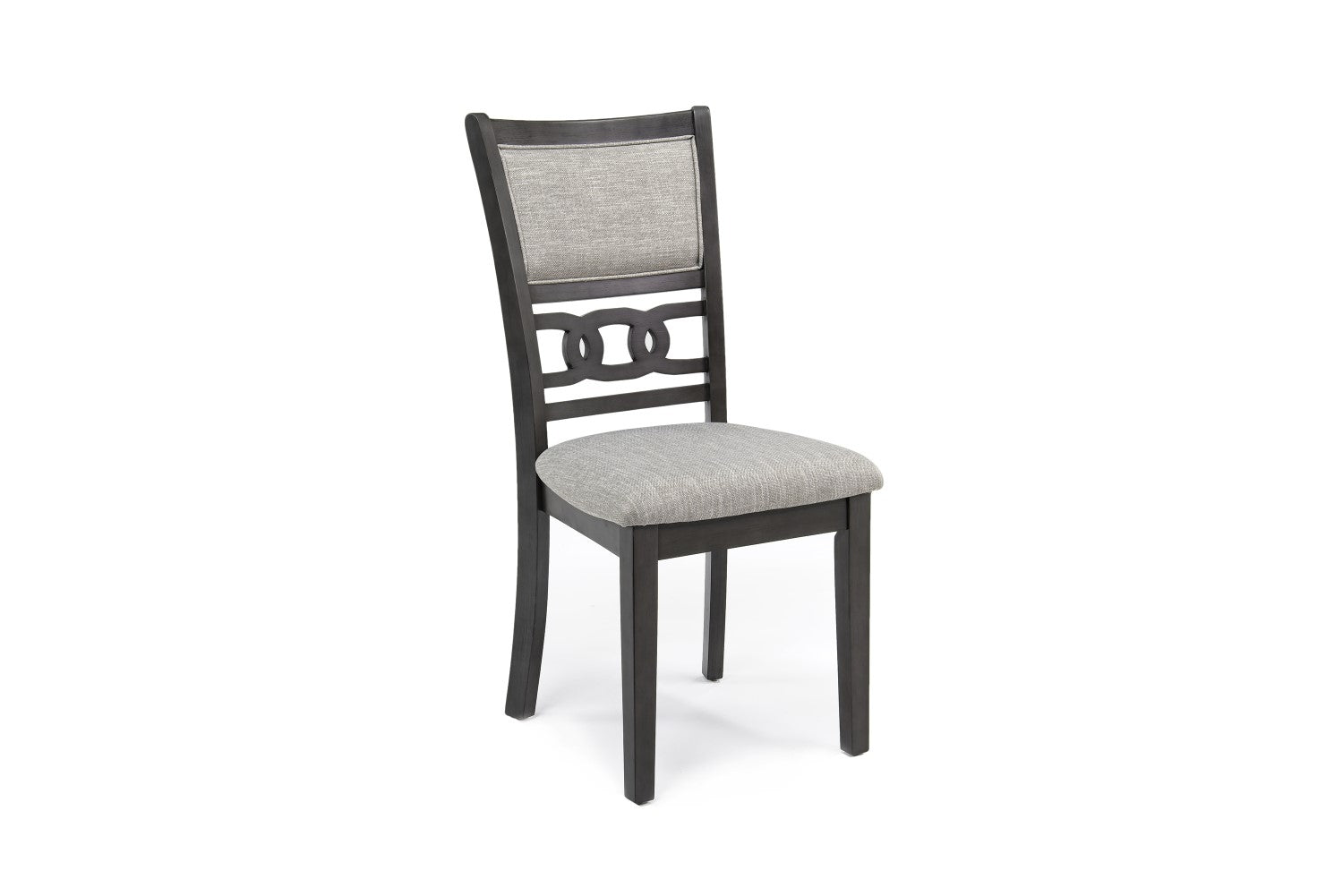 507948712:Gia Round Dining Table & 4 Chairs in Gray, Image 3