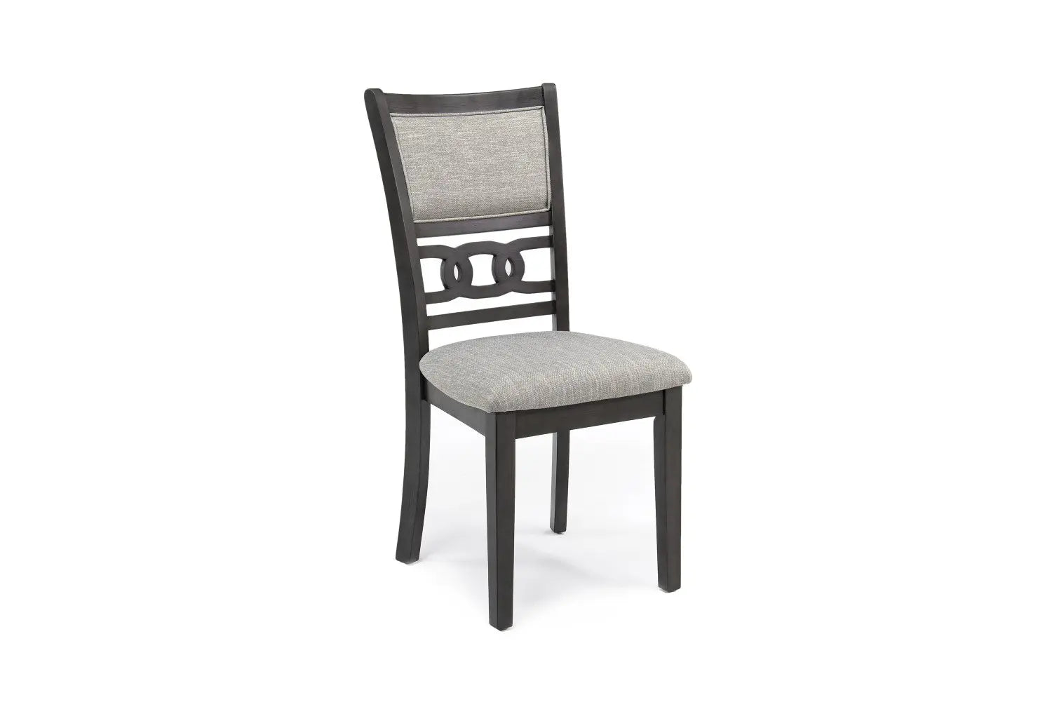 507948712:Gia Round Dining Table & 4 Chairs in Gray, Image 3