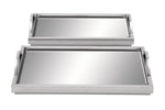 862934273:Silver Mirrored Trays, Set of 2, Image 1