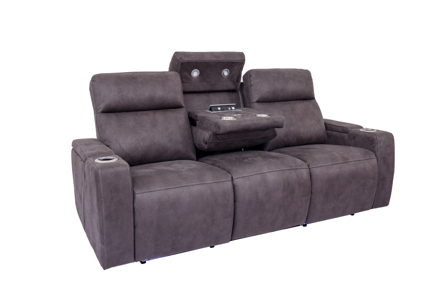 840070554:Rhys 2 Power Sofa in Gray, Image 2