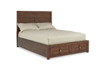 KENSIICKB:Kensington Panel Bed w/ Storage in Brown, California King, Image 1