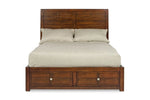 KENSIICKB:Kensington Panel Bed w/ Storage in Brown, California King, Image 2