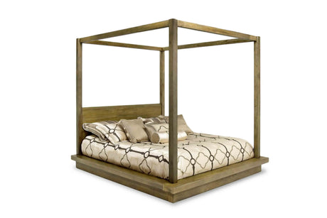 562993343:Melbourne Canopy Bed in Brown, Queen, Image 1