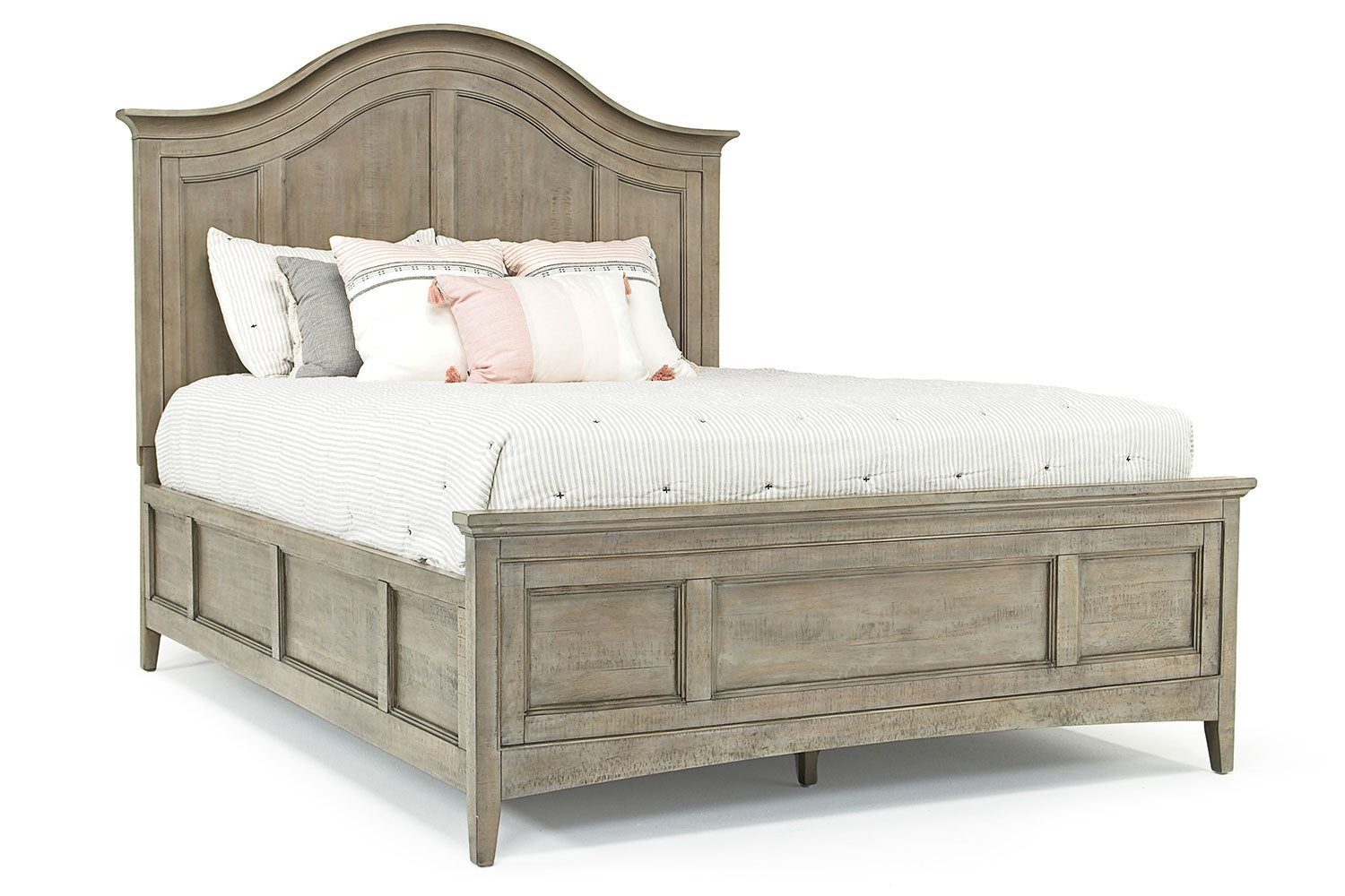 098362051:Bay Creek Arch Panel Bed in Light Gray, Eastern King, Image 1