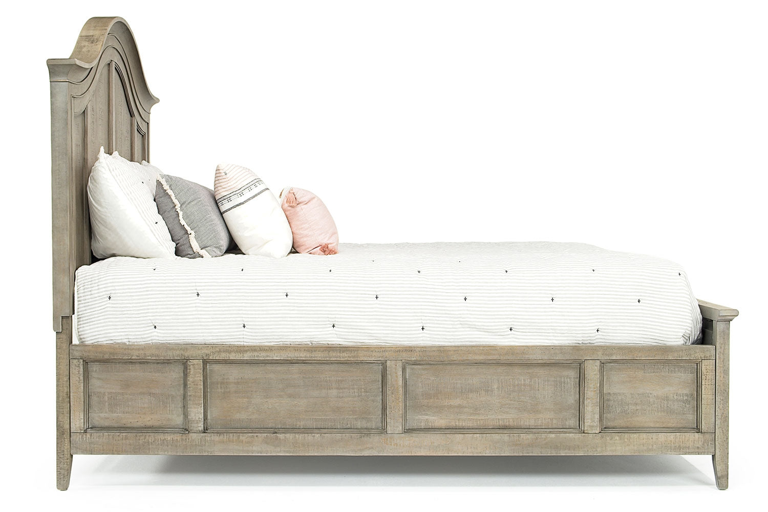 098362051:Bay Creek Arch Panel Bed in Light Gray, Eastern King, Image 2
