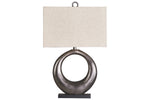 647155499:Saria Metal Table Lamp in Antique Silver Finish, Image 1