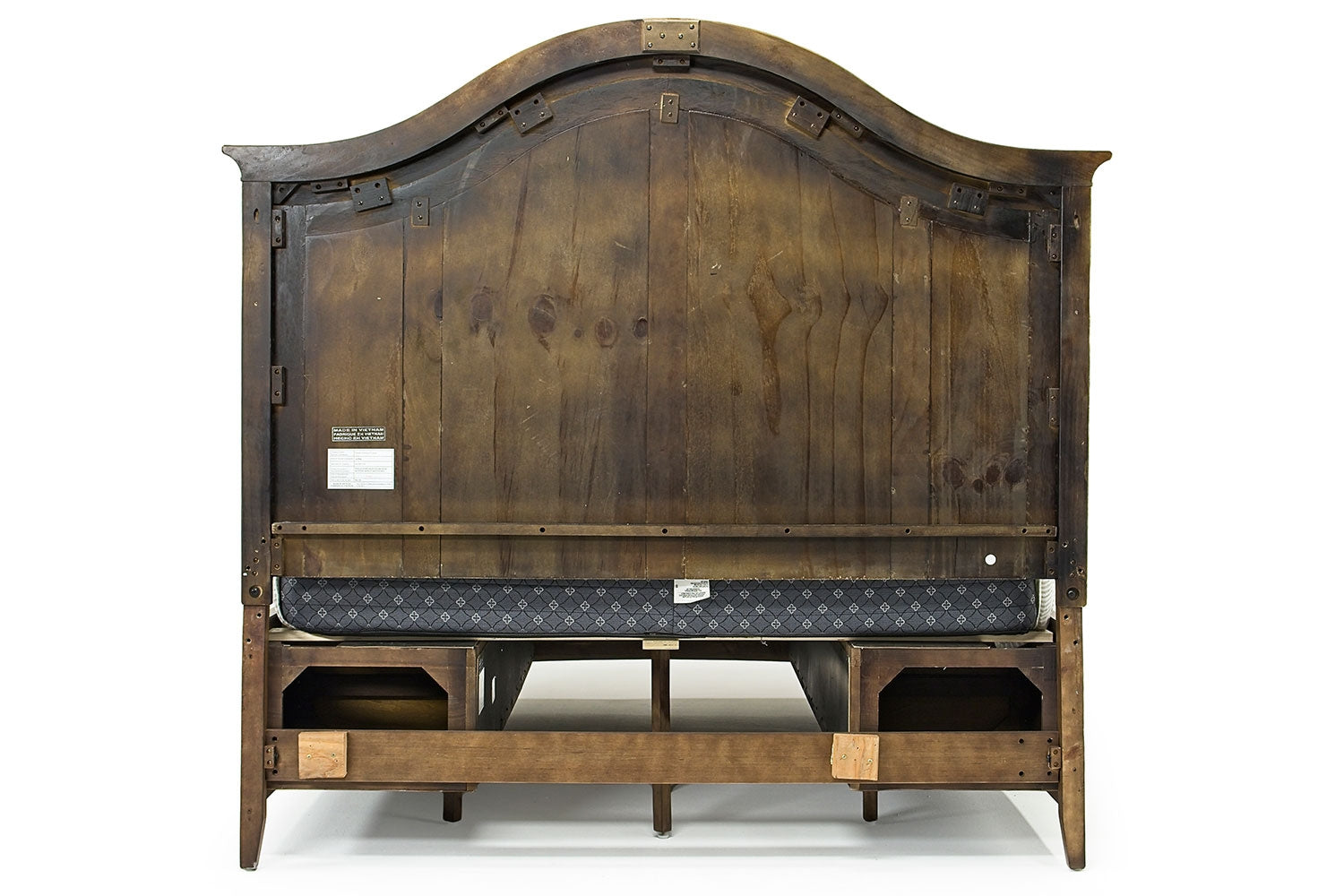 663774966:Bay Creek Arch Panel Bed w/ Storage in Nutmeg, Queen, Image 4