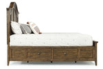663774966:Bay Creek Arch Panel Bed w/ Storage in Nutmeg, Queen, Image 2