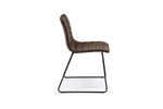 671007401:Ella Side Chair in Mocha Leather, Image 3