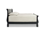 440036315:Versailles Sleigh Bed in Black, Eastern King, Image 2