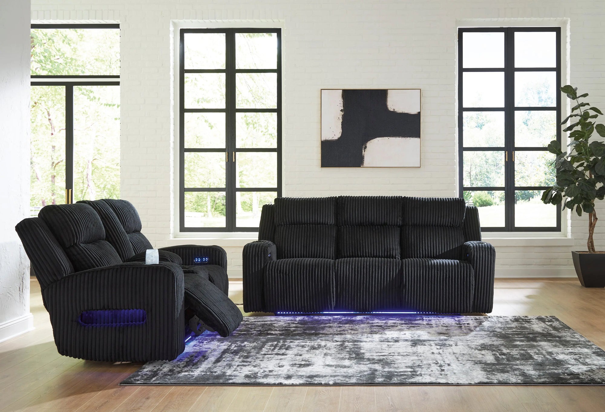 FOREST000:Forest Lake 2 Power Sofa & Con, Styled