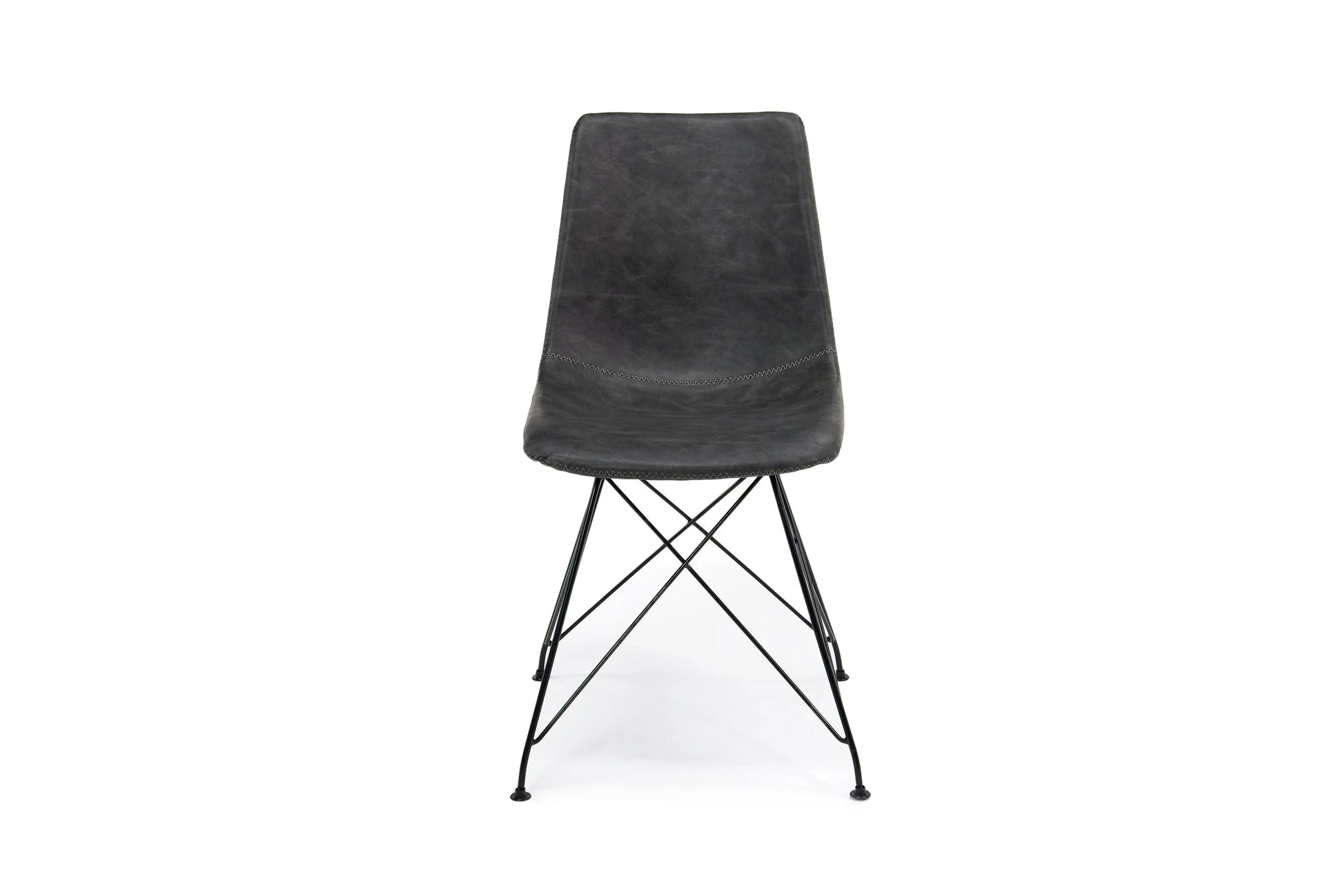 LUCIAWHT1:Theo SIde Chair in Slate Front