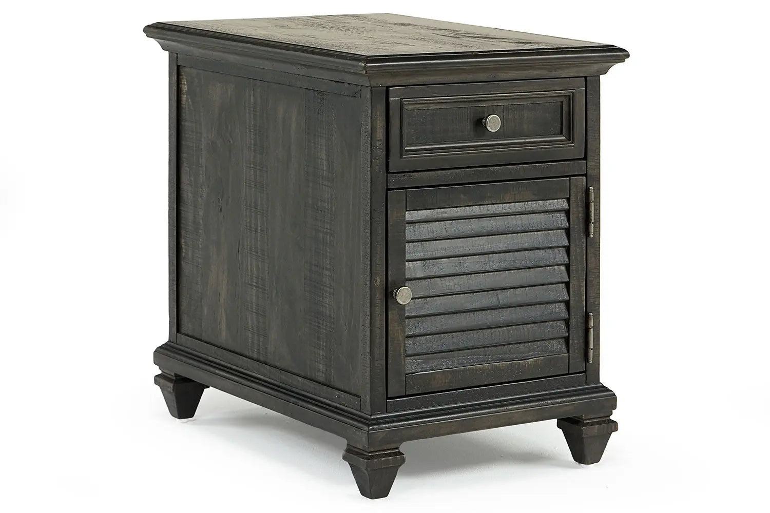 706502205:Calistoga Chairside Table in Weathered Charcoal, Image 1