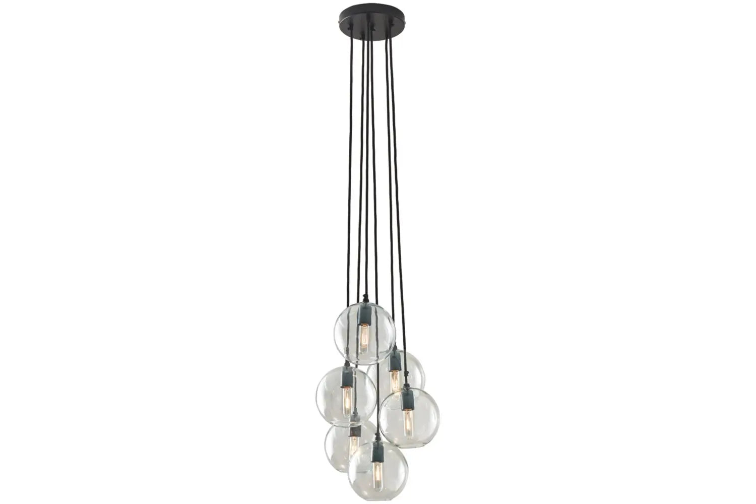 708327534:Sybil Pendant Light in Clear/Black, Image 1