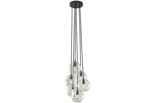 708327534:Sybil Pendant Light in Clear/Black, Image 1