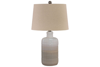708327535:Marnina Table Lamp in Taupe, Image 1