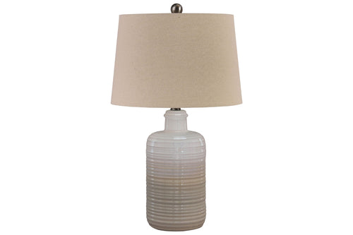 708327535:Marnina Table Lamp in Taupe, Image 1