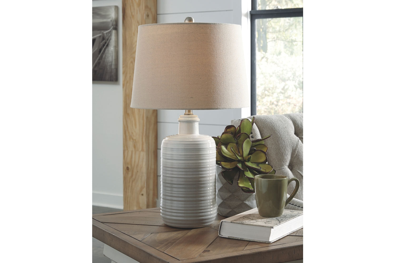 708327535:Marnina Table Lamp in Taupe, Image 2