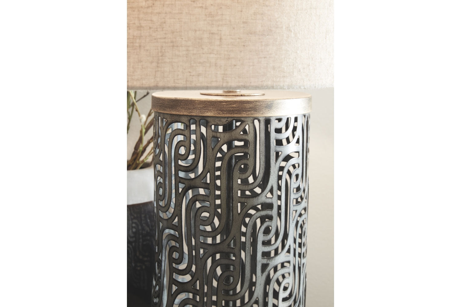 733661528:Dayo Table Lamp in Gray/Gold Finish, Image 3