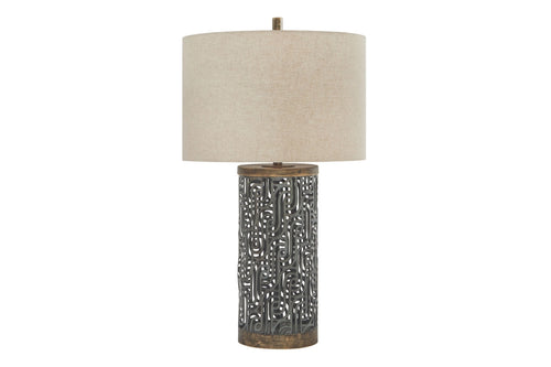 733661528:Dayo Table Lamp in Gray/Gold Finish, Image 1