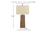 733661531:Deonte Table Lamp in Brown, Image 3