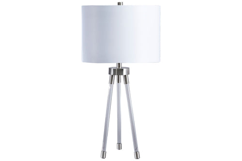 234740213:Idalia Table Lamp in Clear/Silver Finish, Image 1