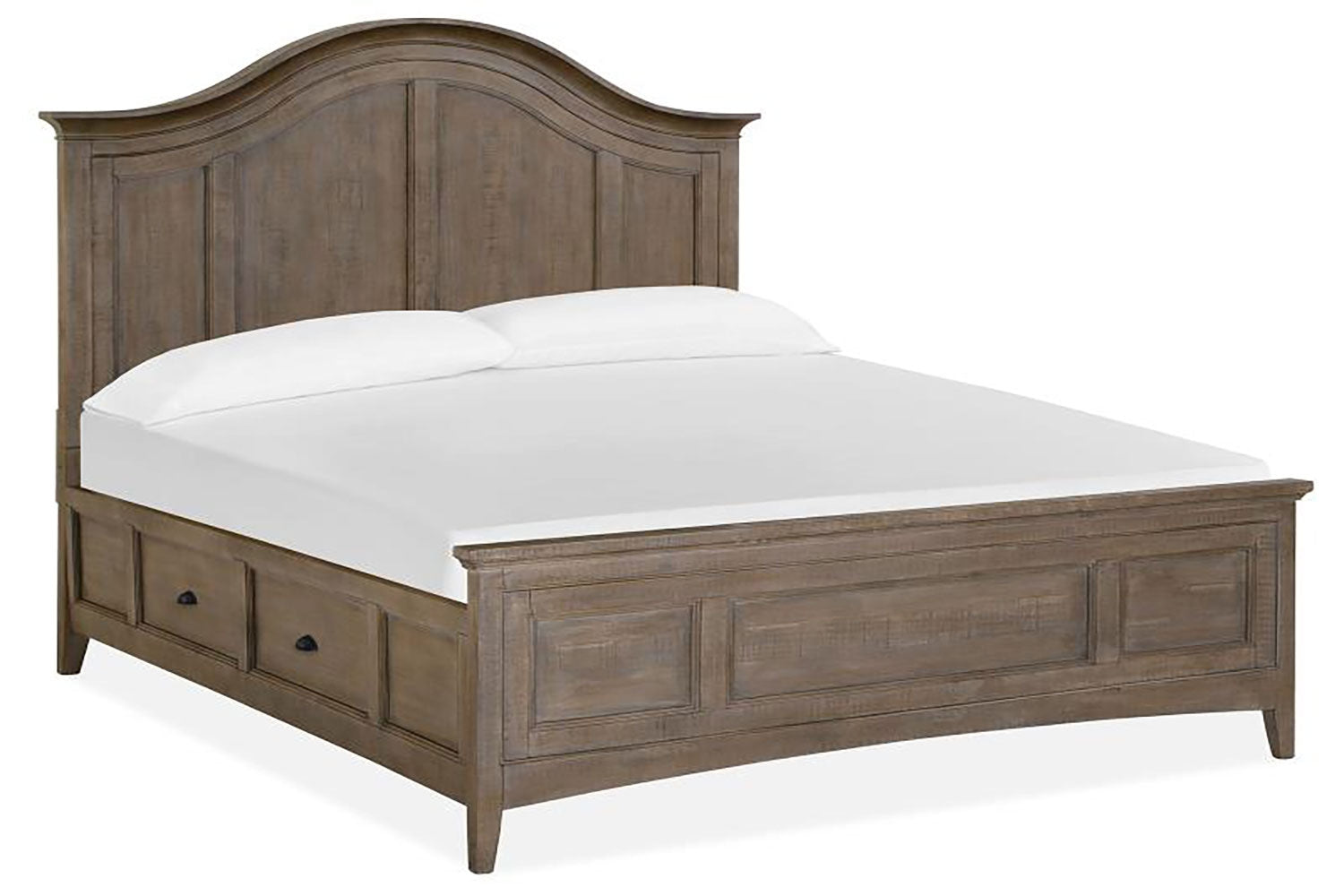 994766517:Bay Creek Arch Panel Bed w/ Storage in Light Gray, California King, Image 1