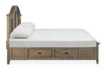 860266265:Bay Creek Arch Panel Bed w/ Storage in Light Gray, Queen, Image 2