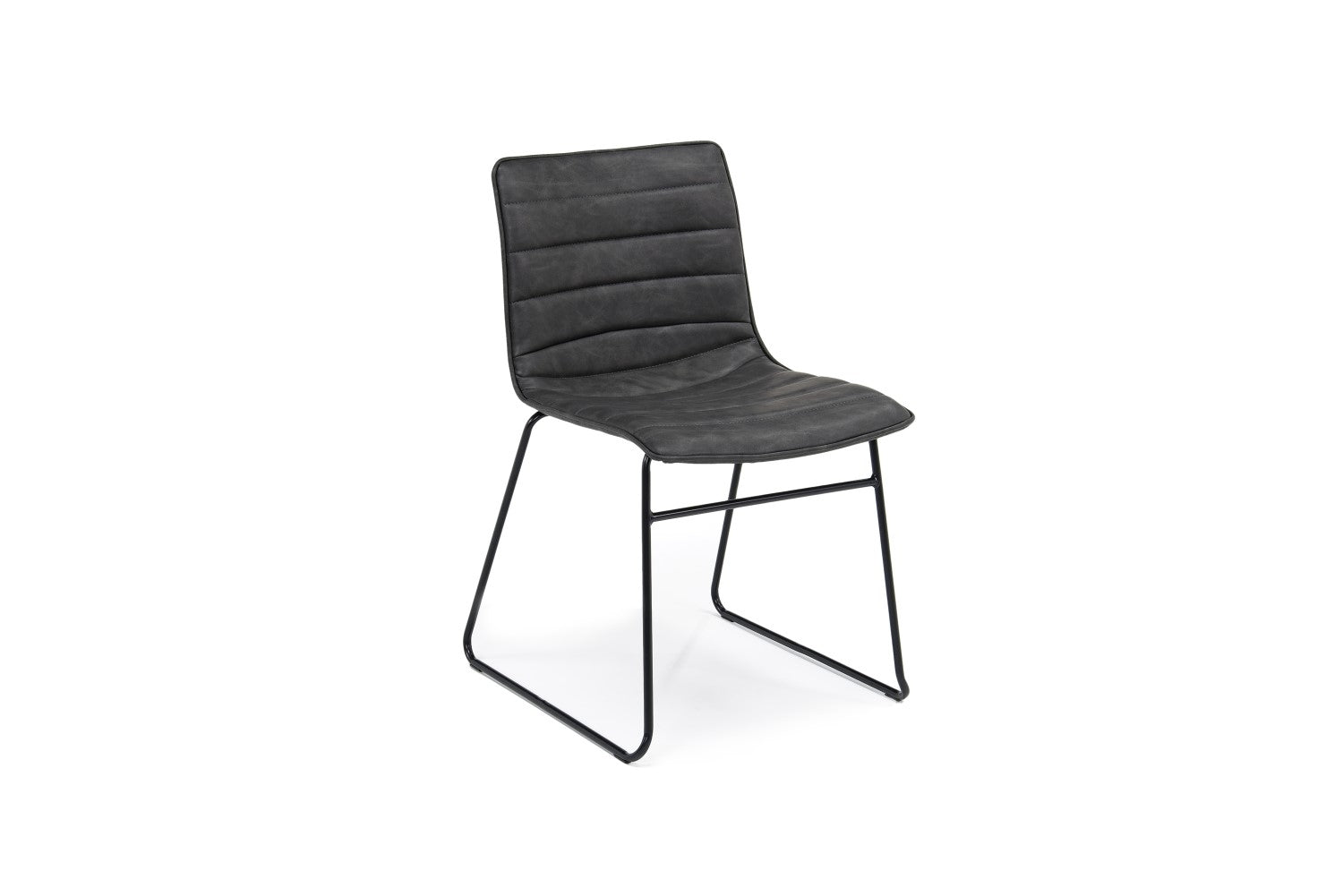 873536978:Ella Side Chair in Slate Leather, Image 1