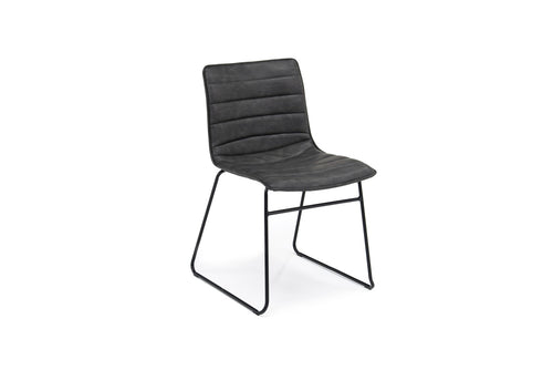 873536978:Ella Side Chair in Slate Leather, Image 1