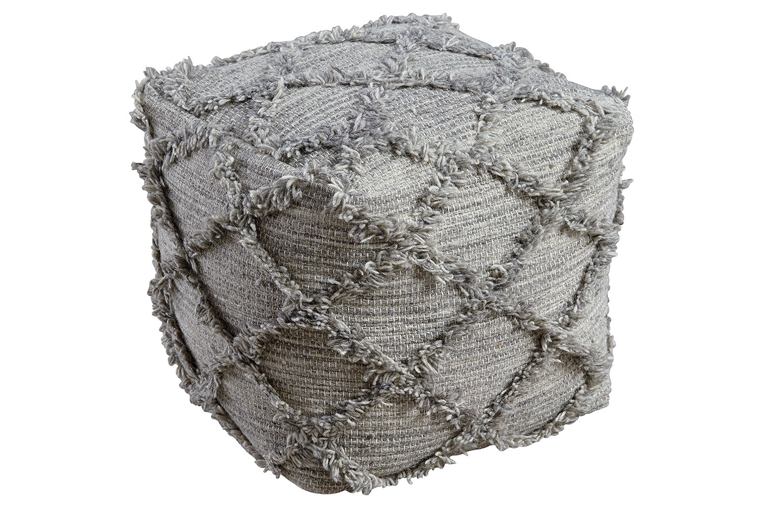 881696845:Adelphie Pouf in Natural/Gray, Image 1