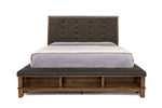 753742538:Cagney Upholstered Panel Bed w/ Storage in Brown, Eastern King, Image 2