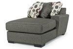942383569:Oracle 1 Arm Chaise in Titanium, Right Facing, Image 1