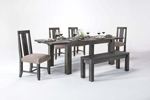 922383650:Meadow Dining Table, 4 Chairs & Bench in Gray, Image 1