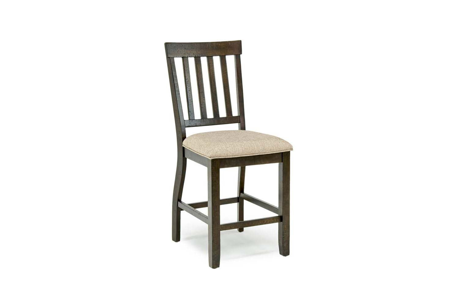 175408124:Stone Counter Height Stool in Charcoal, Slat, Image 1