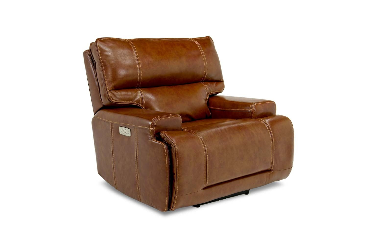 671804640:Oslo 3 Power Recliner in Brown Leather, Image 1