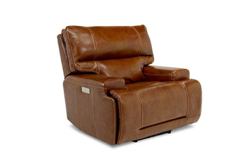 671804640:Oslo 3 Power Recliner in Brown Leather, Image 1
