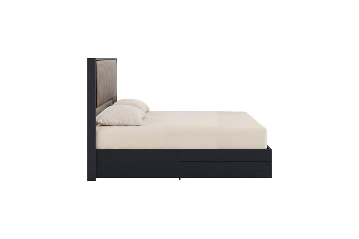 AMY000016:Amy Upholstered Panel Bed With, Side