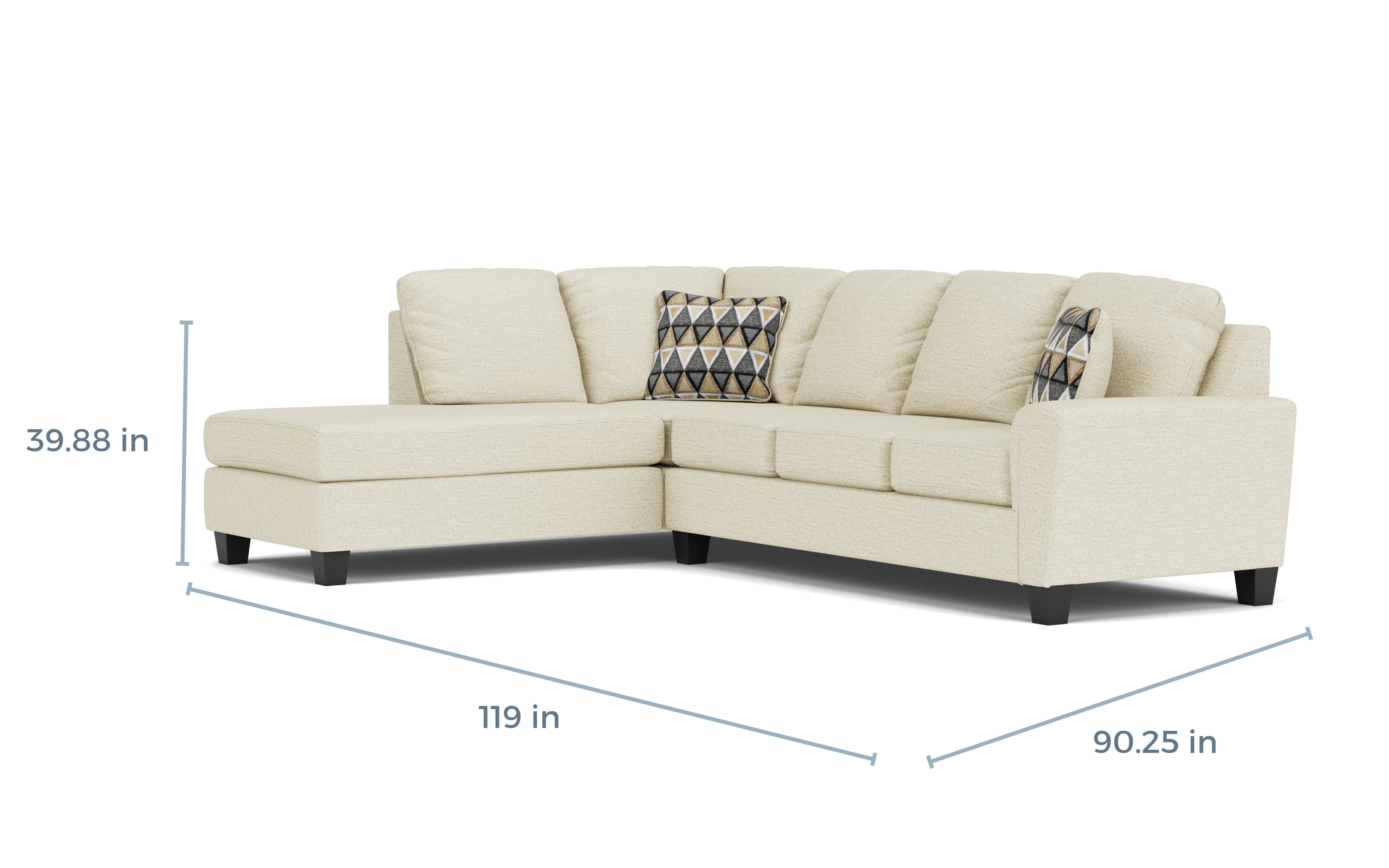 ABINGER07:Abinger Sofa Chaise Sectional, 