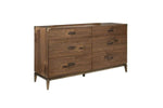 ADLER0003:Adler Panel Bed & Dresser & Mi, AngledAngle