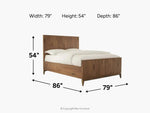 ADLER0004:Adler Panel Bed, 