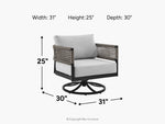341042021:Alegria Outdoor Swivel Chair, 