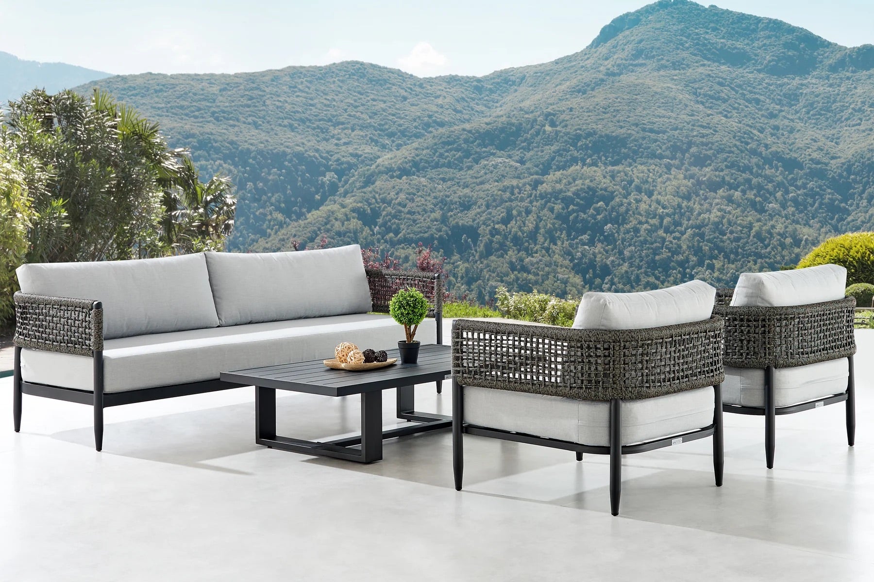155798588:Alegria Outdoor Sofa, Styled