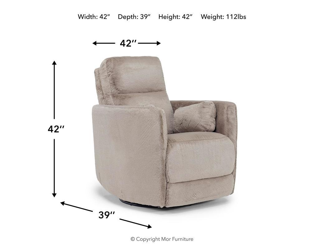 899083262:Alpaca Swivel Gliding Recliner, Angle